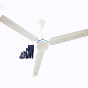  36W 12V  56 Inch AC / DC Solar Ceiling Fan With Remote Control Manufactures