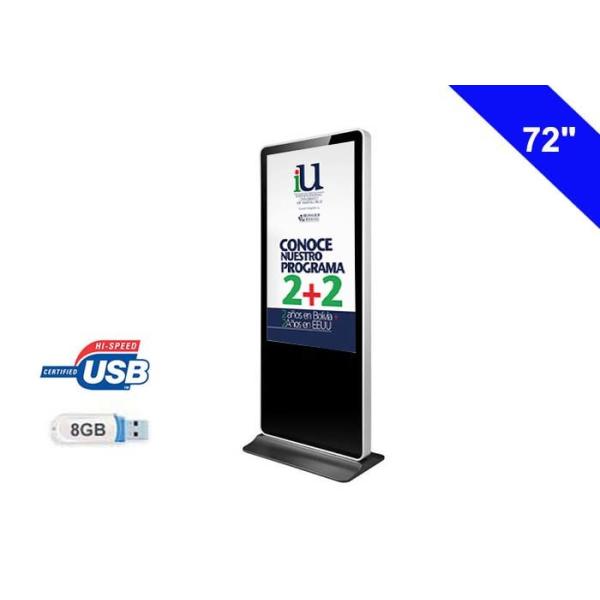 Free Standing Digital Signage LCD advertising Players with USB auto update