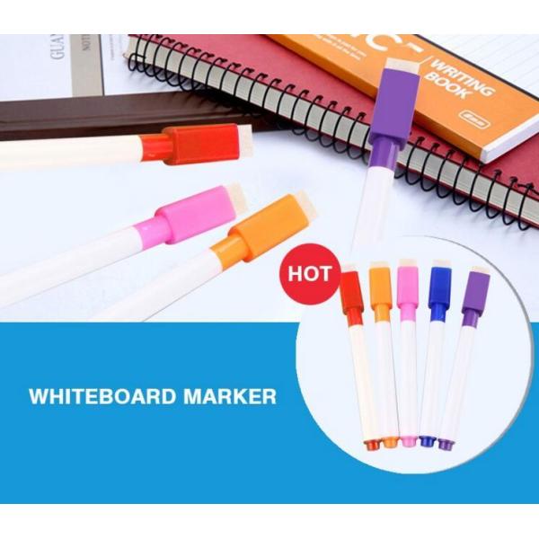 Mini whiteboard marker with brush, dry eraser marker, good quality marker with brush and magnet dry erasable marker pen