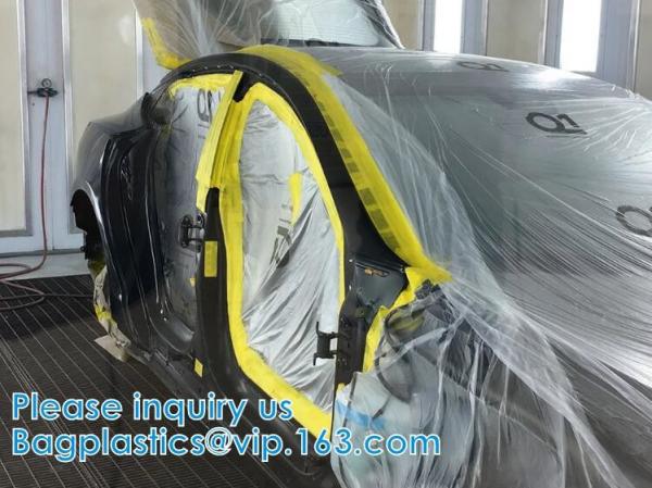 Pe Plastic Masking Film For Auto/Car/Boat Painting Plastic Masking Film For Car Painting Car Protective HDPE Film