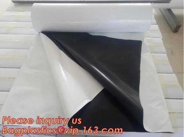 Quality 0.1mm 0.12mm 0.15mm 0.18mm 0.2mm 0.25mm hydroponic agriculture white/black panda opaque polyethylene PE film bagplastics for sale