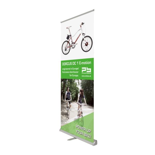Portable Retractable Exhibition Banners , Advertising Collapsible Banner Stand