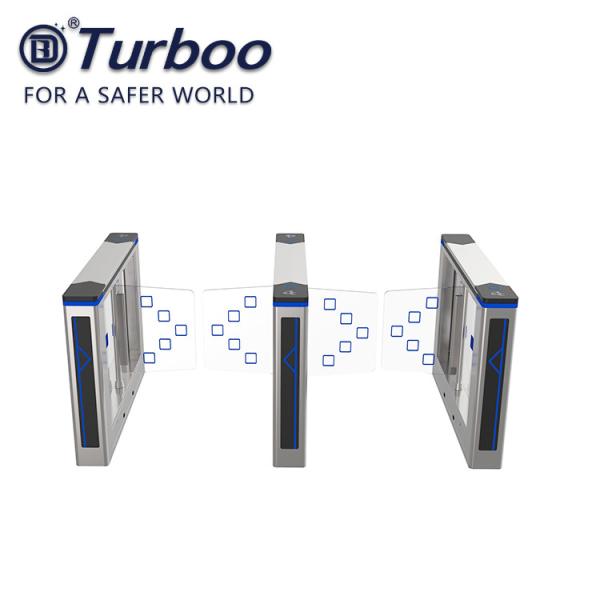 Office Security Swing Electronic Turnstile Gates Mechanical Anti - Pinch Function