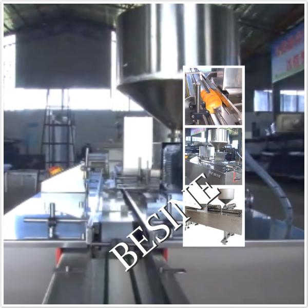 Full automaticHotdog Bread/Bun slicer Machines /Jam Filling Machine ,Sausge making machine, hotdog bread production line