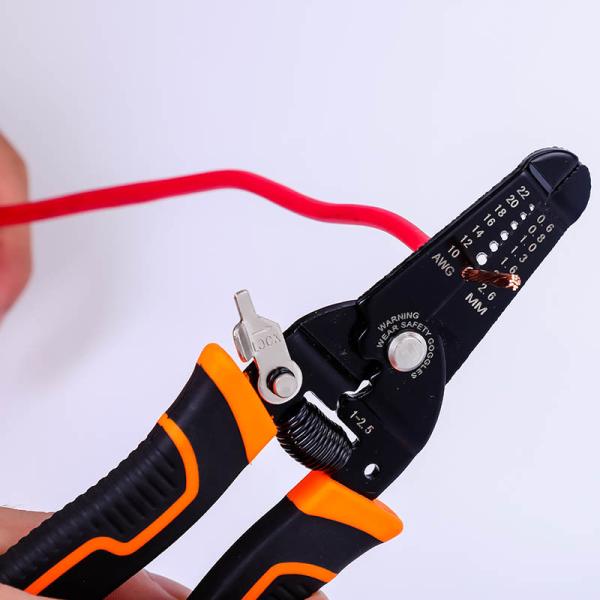 175mm Multi Purpose Wire Strippers Cable Stripping Tool With Safety Locker And Soft Handle