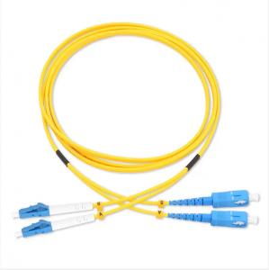 China 3m 9/125um Duplex PVC LSZH Lc To Sc Fiber Patch Cable on sale