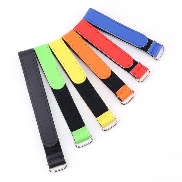 Leather Hook And Loop Cable Ties Anti Slip Cable Management Straps For Drones And Model Aircraft