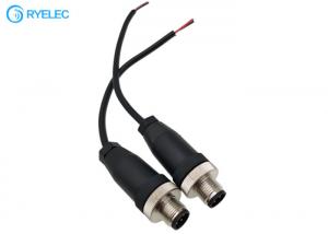  M12 4Pin Screw Type Aviation Connector Male Power Cable For Rear View Camera CCTV System Manufactures