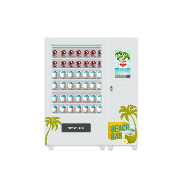 Touch Screen Water Coin Fresh Coconut Vending Machine