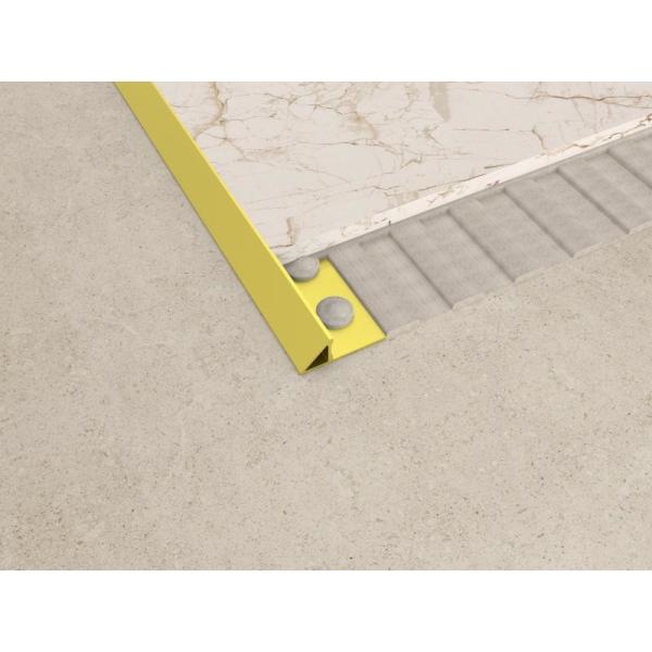 Decorative Gold Brushed 304 Stainless Steel Transition Strip Wall Tile Profile Trim