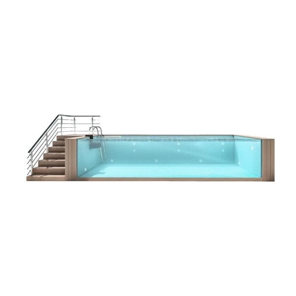 Container Swimming Pool With High Light Transmission 92.5% Clear / Transparent