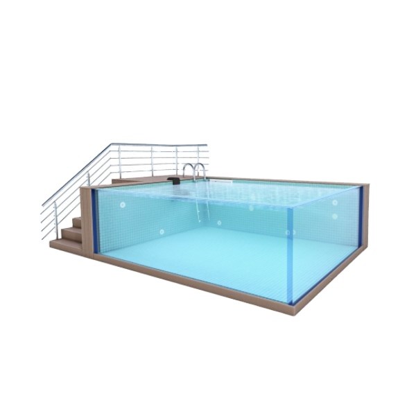 Family Sports Above Ground Fiberglass Portable Endless Swimming Pool with Fliter Pump