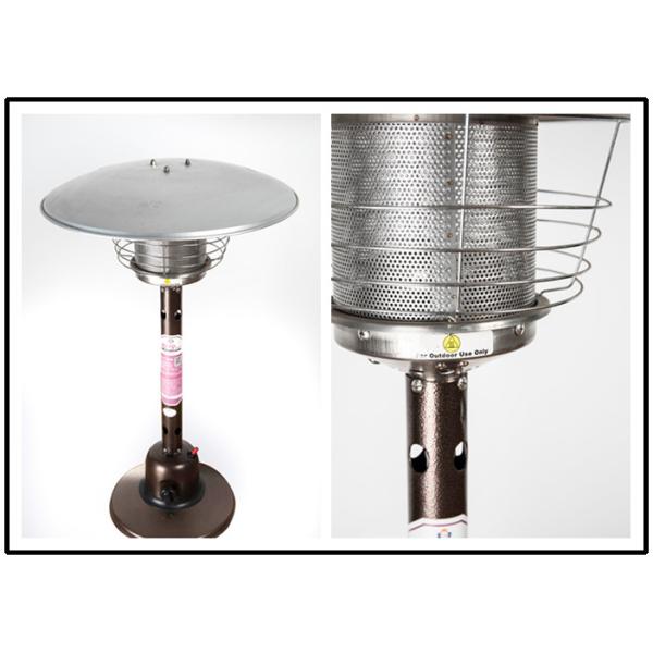 Mushroom Powder Coated Patio Heater Floor Standing Electric Patio Heater 2250mm