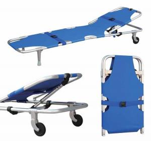  Lightweight Patient Transport Stretcher Aluminum Alloy Stretchers with Backrest Medical Emergency Stretcher Bed Manufactures