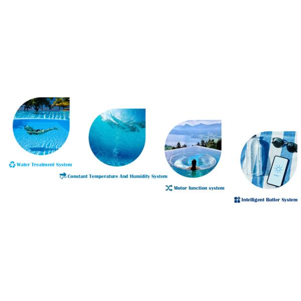 Salt Chlorinator and Underwater Light Prefabricated Container for Steel Swimming Pool