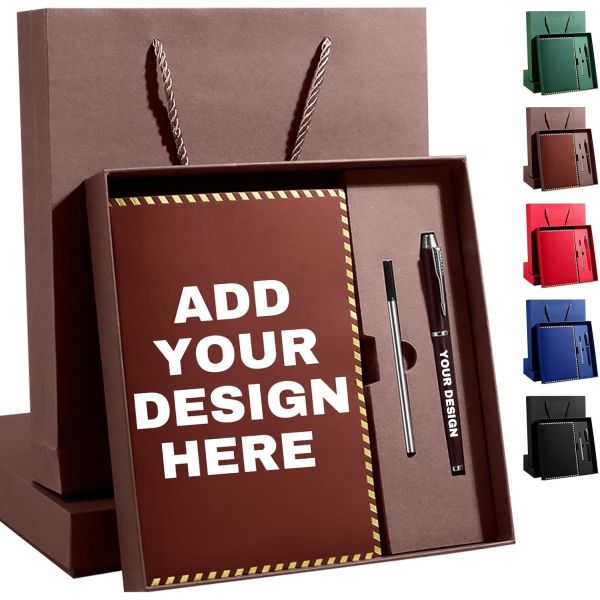 Gift Set With Pen Diary Notebook With Pen Gift For Business Promotion Business Gift Thermo Cup  Journal Gift Set Journal Pen USB Box Case Suit Package Luxury