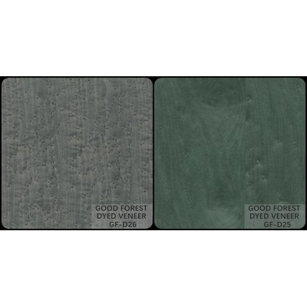 OEM Birds Eye Dyed Wood Veneer Burl Grain Color Customization