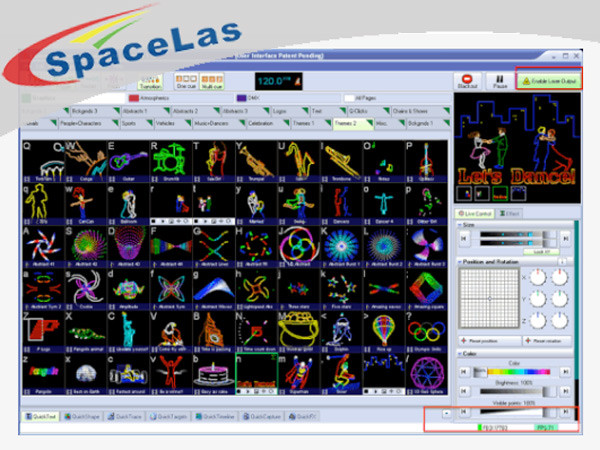 ILDA Laser Show Software FB4 Standard Projector Light Show Software