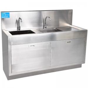 304 Stainless Steel Hospital Medical Scrub Sink Surgical Wash Basin Free Standing Manufactures