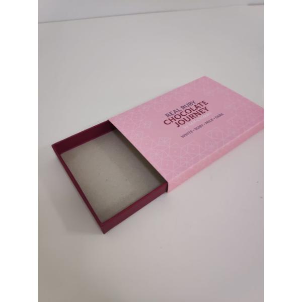 Custom design soft cardboard paper chocolate box drawer chocolate packaging box
