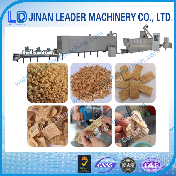 Low consumption soybean protein soya nugget food extruder machine