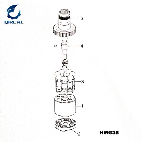 HMG35 Series Spare Parts Travel Motor Kits