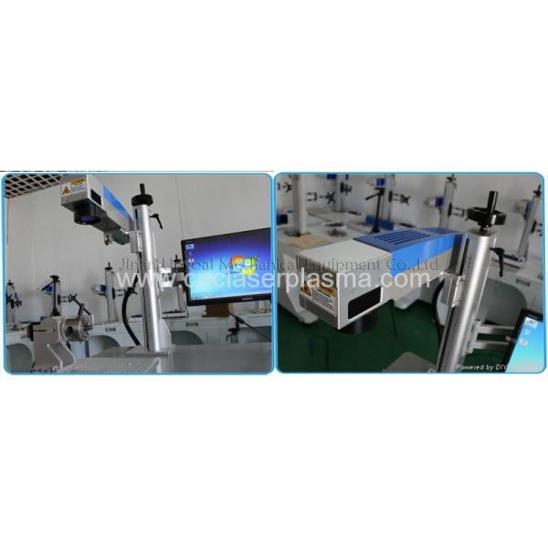 20W Aluminum Material Fiber Laser Marking Machine with Rotary Clamp