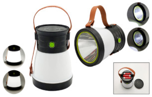 2 In 1 LED Camping Lantern φ10x13.5cm Portable Led Camping Lantern New Camping Searchlight Multi-Purpose