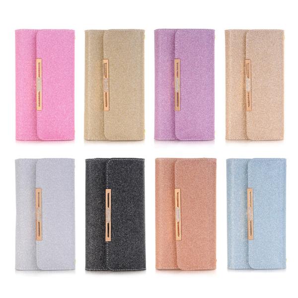 2 in1 With Portable chain Hand Bling Crystal Diamond leather wallet phone case for samsung note 8