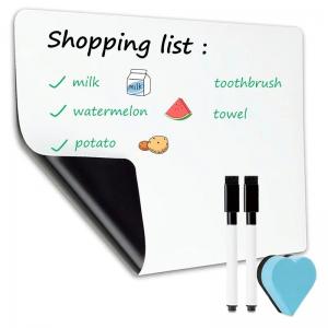 Custom Magnetic White Board Removable Reusable Dry Erase Whiteboard For  Fridge Manufactures