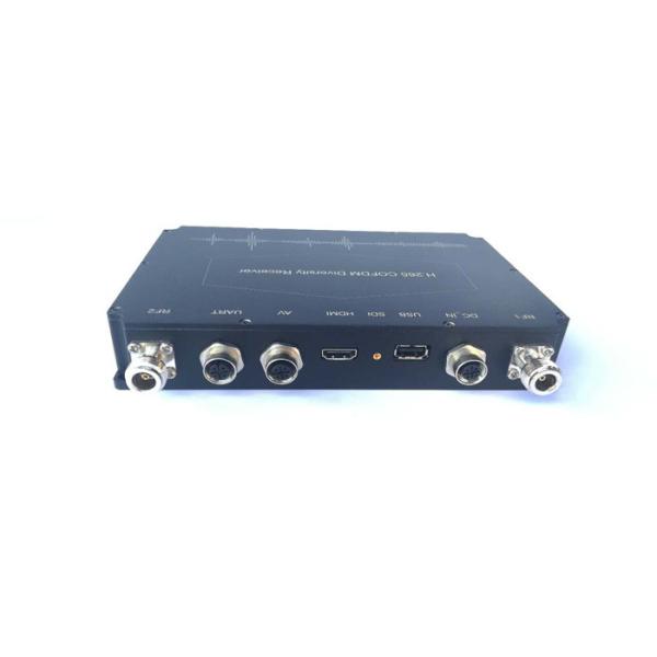 H.265 Full HD 1080P Digital Video Receiver , SDI/HDMI/CVBS Output COFDM Diversity Receiver