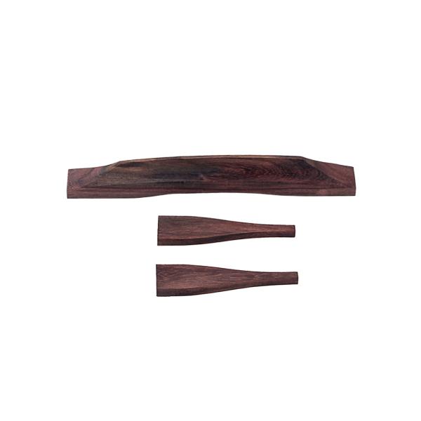 Replacement Ebony Guitar Bridge Ukulele Slotted Bridge High Durability