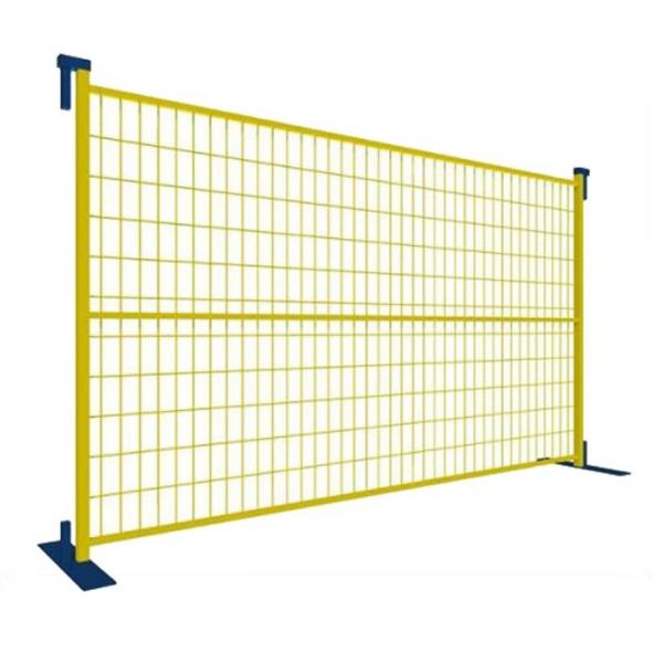 Quality 6'*9.5' PVC Coated Portable Fence Panels , Temporary Construction Fence Security for sale