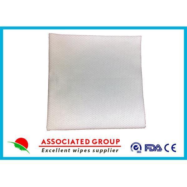 60~110 Gsm Disposable Dry Wipes , Hospital Dry Baby Wipes Strong Tensile Stretch