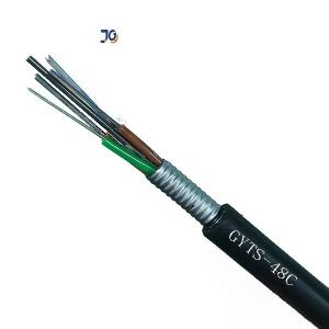  outdoor singlemode 12/24/48/96c overhead arerial GYTS Fiber Optic Cable Manufactures