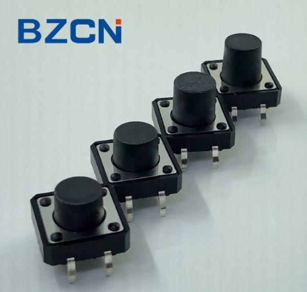 Quality Plastic Cover Sealed Tactile Switch PA66 Brass Housing Terminal With Silver Plate for sale