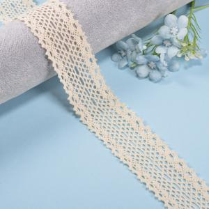 Durable 3.5CM Cotton Crochet Lace Cotton Border Eyelet Lace Trim Manufactures