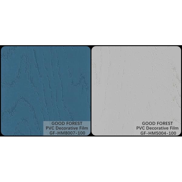 Decorative PVC Blister Film Wooden Grain Pure Color 100 Type