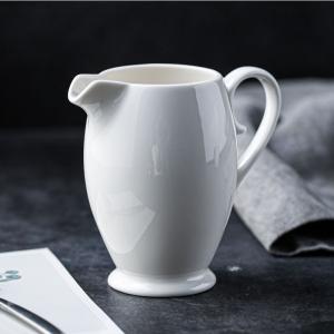  Classical Custom Design Fine Bone China Creamer Milk Pot With Handle For Home Manufactures