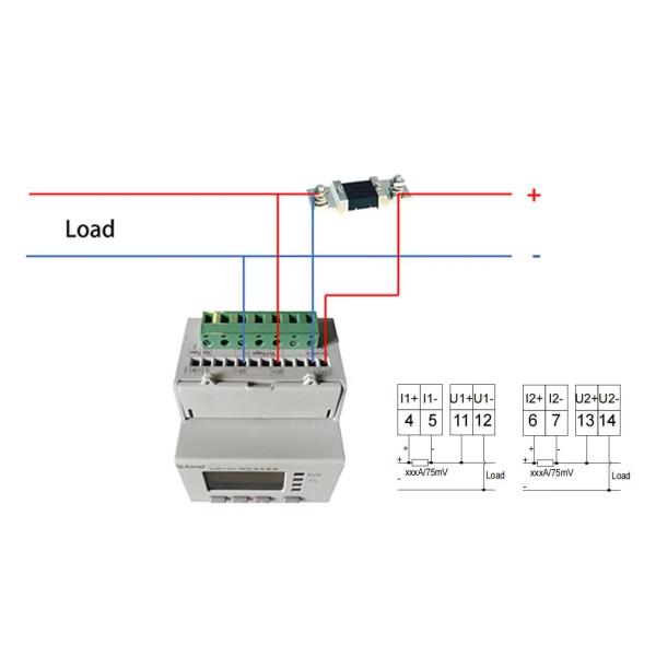 Acrel DJSF1352-RN Din Rail Dc Energy Meter For Ev Charger And Solar Dc Energy Meter 1000V Input