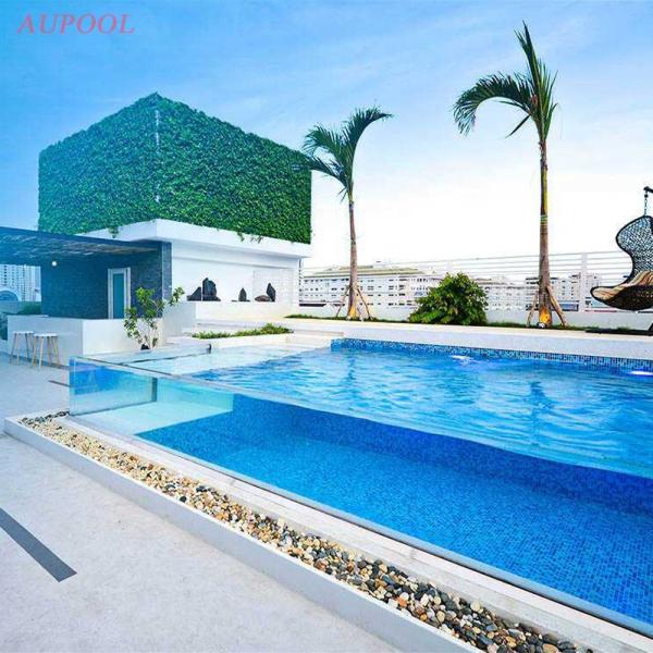 Hotel Suspended Pool Fully Transparent Acrylic See-Through Window with Multi-Sided