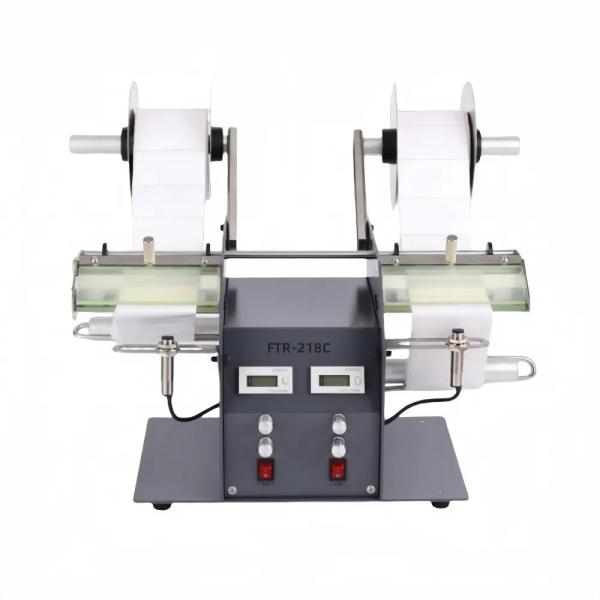 Semi Automatic Label Dispenser Machine Double Head Transparent Label Separator