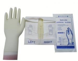 Comfortable Sterile Latex Surgical Gloves Micro Rough Surface Texture