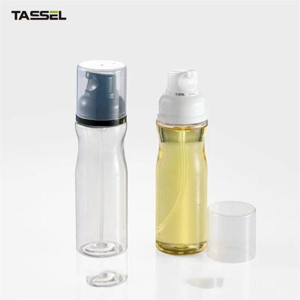 Clear Oil Spray PET Bottle 250ml 3OZ Plastic Bottle For Healthy Diet Cook