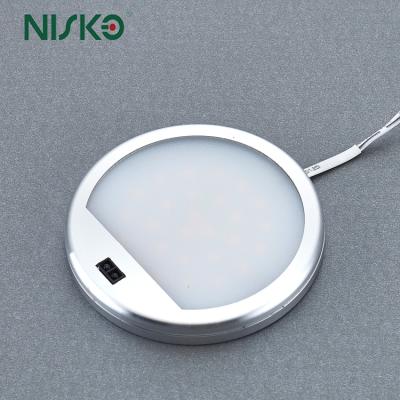 DC 12V Dimmable Round Down Cabinet Lights 3W Motion Sensor Switch Ceiling Dome Lamp