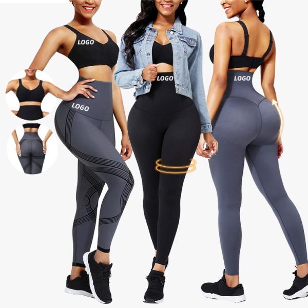 OEM Accpet HEXIN Custom Logo 3D-Printed Workout Leggings for Women Yoga Fitness Pants