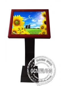  Full HD Sensor Touch Screen Kiosk Digital Signage , 19 Inch LCD Advertising Players Manufactures