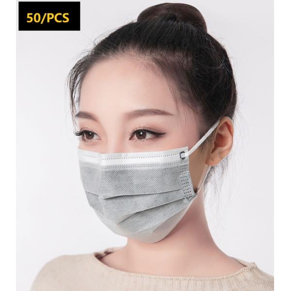 Disposable Breathable 4 Layer Activated Carbon and non-woven fabric protective Mask