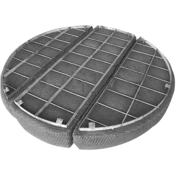 Precise Oil Mesh Pad Mist Eliminator Wear Resistance For Chemical Columns