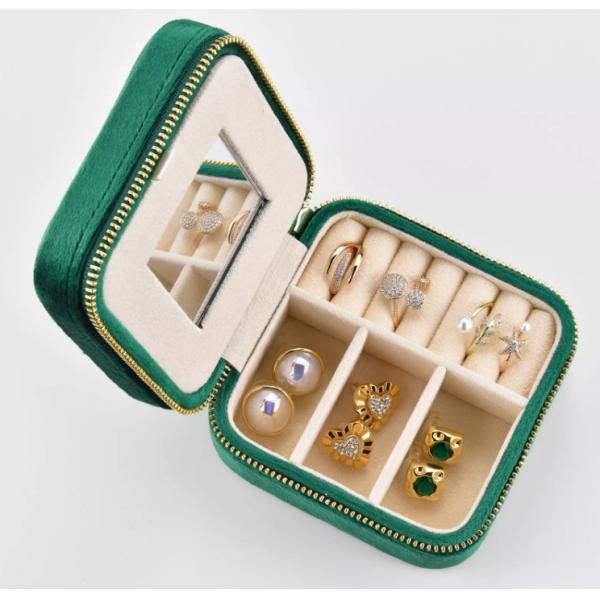 Exquisite Earring Jewelry Storage Box Biodegradable Handmade ISO9001
